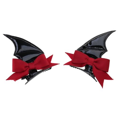 2pcs Lustige Fledermausflügel Haarnadel Haare Barrette Haarbogen Kopfstücke Halloween Haarclip Barrette Kopfbedecke Haarzubehör Accessoires 2pcs Lustige Fledermausflügel Haarnadel Haare Barrette Haarbogen Kopfstücke Halloween Haarclip Barrette Kopfbedecke Haarzubehör Accessoires von LLINthy