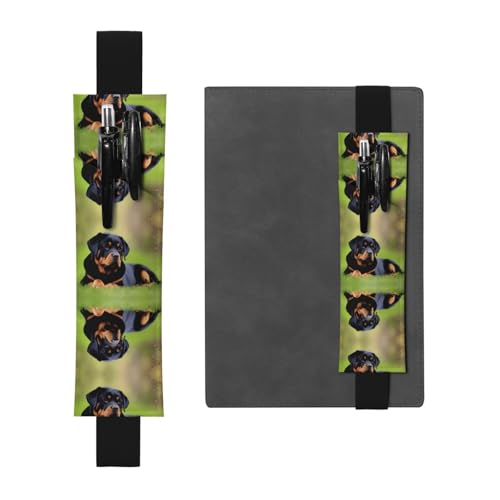 LLKGOT Leder-Stifthalter, Lesezeichen, Rottweiler-Tapetendruck, für Hardcover-Tagebücher, Tagebücher, Planer, verstellbarer Riemen LLKGOT Leder-Stifthalter, Lesezeichen, Rottweiler-Tapetendruck, für Hardcover-Tagebücher, Tagebücher, Planer, verstellbarer Riemen von LLKGOT