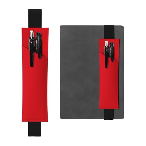 LLKGOT Leder-Stifthalter, Lesezeichen, einfarbig, roter Druck für Hardcover-Tagebücher, Tagebücher, Planer, verstellbarer Riemen LLKGOT Leder-Stifthalter, Lesezeichen, einfarbig, roter Druck für Hardcover-Tagebücher, Tagebücher, Planer, verstellbarer Riemen von LLKGOT