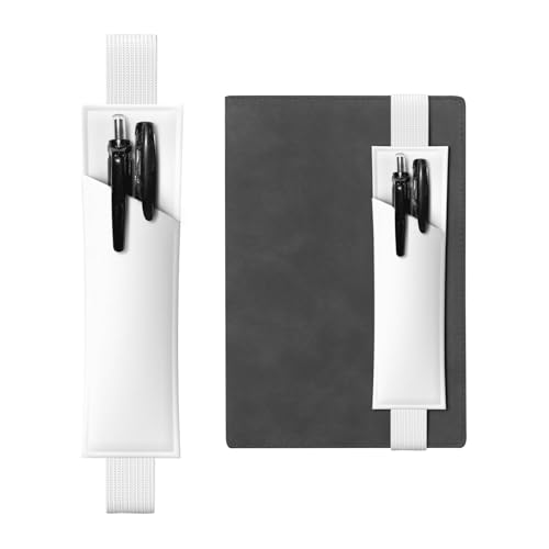 LLKGOT Leder-Stifthalter, Lesezeichen, einfarbig, weißer Druck für Hardcover-Tagebücher, Tagebücher, Planer, verstellbarer Riemen LLKGOT Leder-Stifthalter, Lesezeichen, einfarbig, weißer Druck für Hardcover-Tagebücher, Tagebücher, Planer, verstellbarer Riemen von LLKGOT