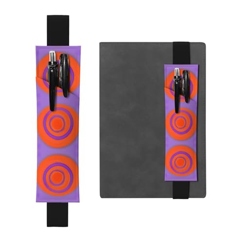LLKGOT Leder-Stifthalter, Lesezeichen, orangefarbener Kreis, Druck für Hardcover-Tagebücher, Tagebücher, Planer, verstellbarer Riemen LLKGOT Leder-Stifthalter, Lesezeichen, orangefarbener Kreis, Druck für Hardcover-Tagebücher, Tagebücher, Planer, verstellbarer Riemen von LLKGOT