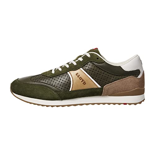 Lloyd Herren Halbschuhe Earl, Männer Low-Top Sneaker,lose Einlage,Men's,Halbschuhe,straßenschuhe,Strassenschuhe,Verde/Cappuccino,40.5 EU / 7 UK von LLOYD