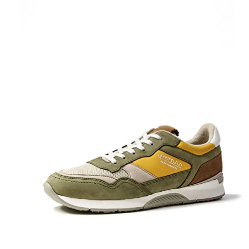 LLOYD Herren Schnürschuhe ELOY, Männer Low-Top Sneaker,lose Einlage,Schnuerung,Shoes,Low-tie,Halbschuhe,Freizeit,lace-up,Pine/Yellow,44.5 EU / 10 UK von LLOYD