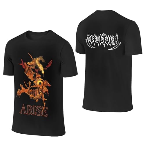 Sepultura Logo Roots Tshirt Metal Band Herren Baumwolle T-Shirt Sommer Kurzarm Neuheit Lässig T Shirt Für Männer Rundhals Fans Merch Tops von LMLXYZ