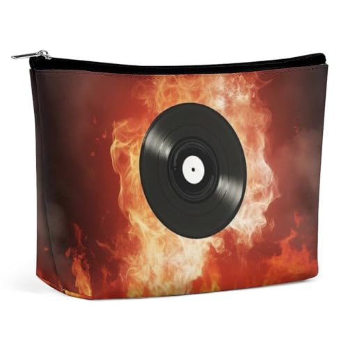 Make-up-Tasche, Reise-Kosmetiktasche, tragbar, niedlich, Corgi-Kulturbeutel, großes Fassungsvermögen, Reißverschluss, Make-up-Organizer, wasserdicht, Kulturbeutel für Damen und Herren, Fire DVD, Make-up-Tasche, Reise-Kosmetiktasche, tragbar, niedlich, Corgi-Kulturbeutel, großes Fassungsvermögen, Reißverschluss, Make-up-Organizer, wasserdicht, Kulturbeutel für Damen und Herren, Fire DVD, von LMNGH