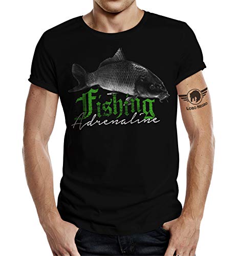 Geschenk T-Shirt für Angler und Fischer: Adrenalin 2XL von LOBO NEGRO