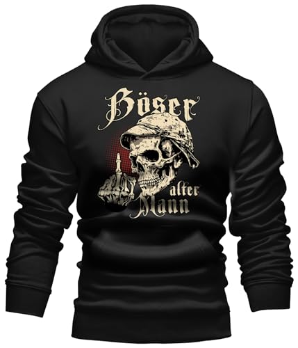 LOBO NEGRO Herren Kapuzen-Pulli Hoodie für den etwas älteren Nörgler: Böser Alter Mann von LOBO NEGRO