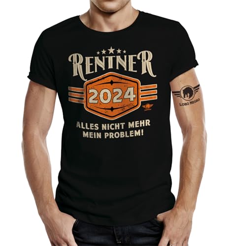 T-Shirt als Geschenk für Männer zur Rente oder Ruhestand - Nicht mehr Mein Problem in 2024 von LOBO NEGRO