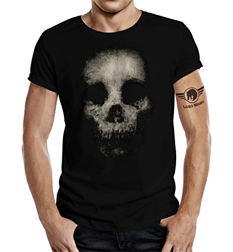 T-Shirt für Heavy Metal Gothic Fans: Scary Skull 1 4XL von LOBO NEGRO