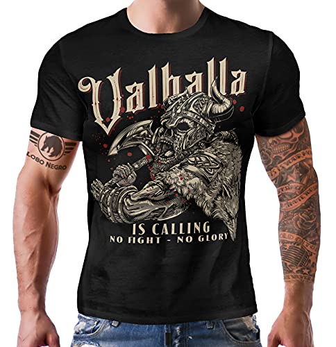 HerrenT-Shirt für Wikinger Nordmann Keltic Fans: Walhalla is Calling von LOBO NEGRO