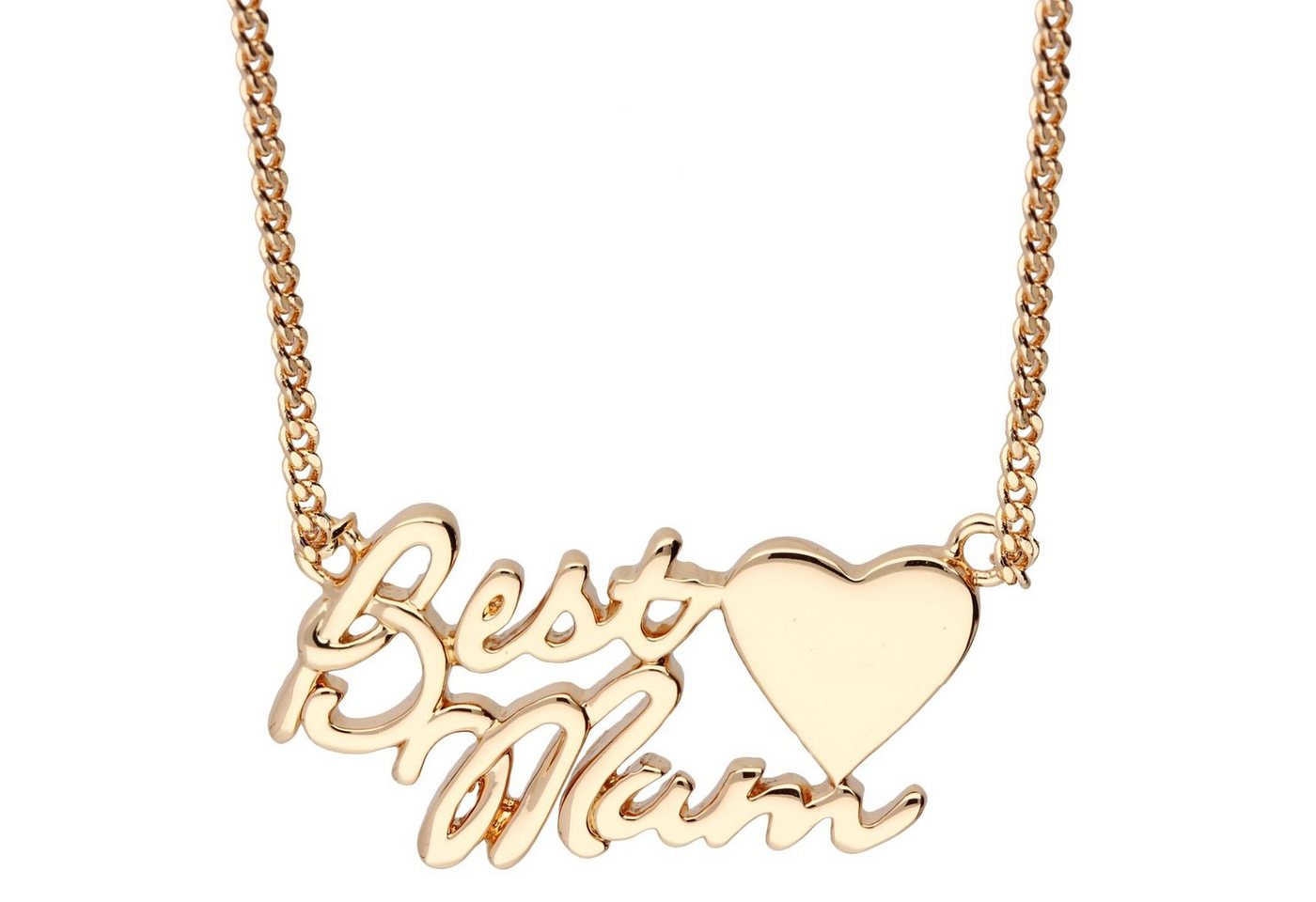 LÖB Kette mit Anhänger Damen Halskette mit Best Mom Mama Gravur Roségold, Kette Rose Geschenke für Mutter Oma Frauen zum Muttertag Geburtstag von LÖB