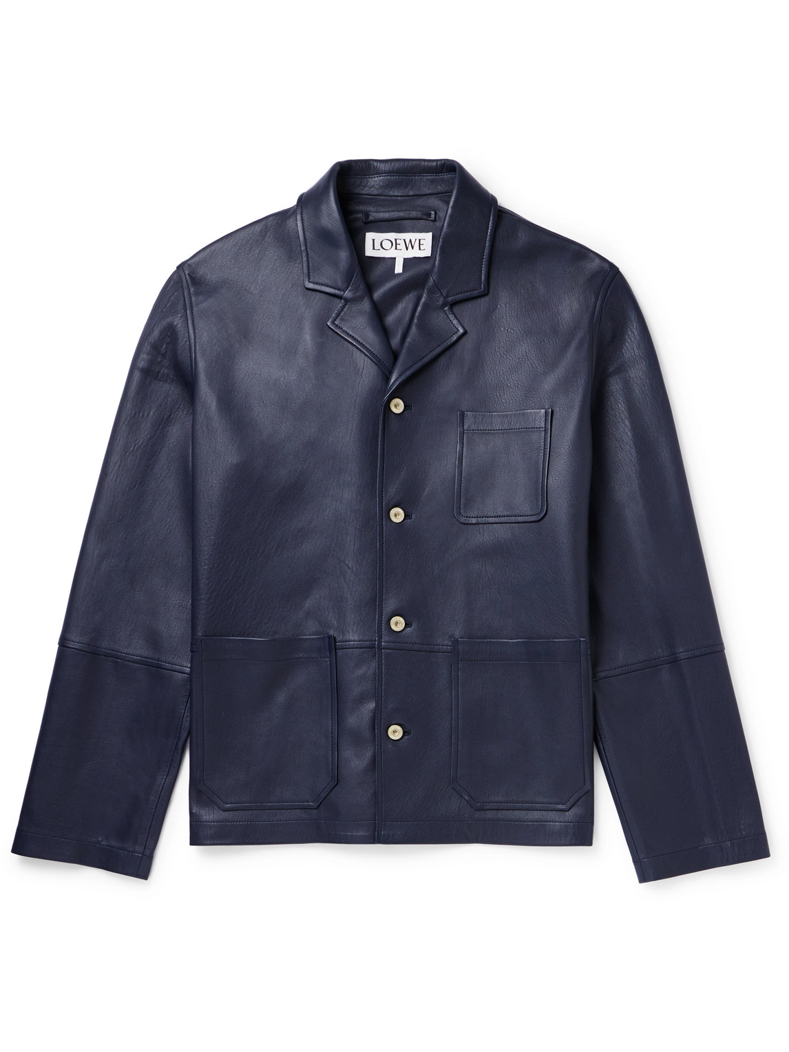 LOEWE - Leather Jacket - Men - Blue - IT 54 von LOEWE