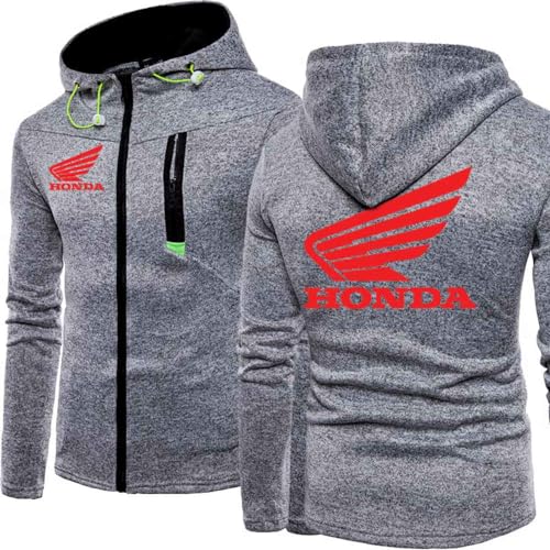 Herren Pullover Hoodies Für H.O.N.D.A Hoodie Mit Kontrastfarbe Komfort Casual Kapuzen-Sweatshirt Sport Hoodie,A-L von LOGAUT