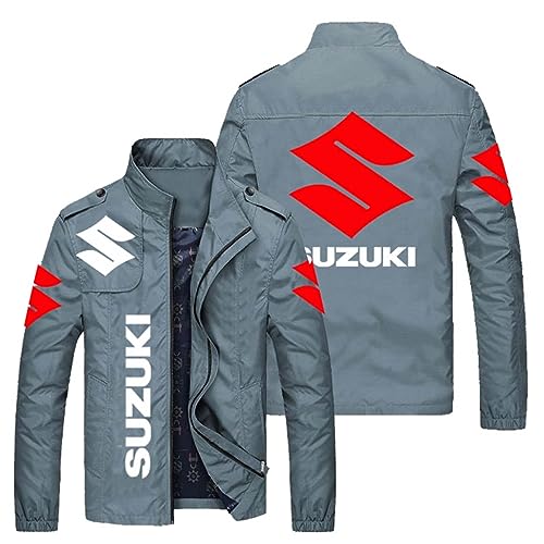 Herrenjacke für S.u.z.u.k.i 3D Print Winddicht Oberbekleidung Reißverschluss Strickjacke Jacken Herren Motorradjacke Sporttop,a1-XL von LOGAUT