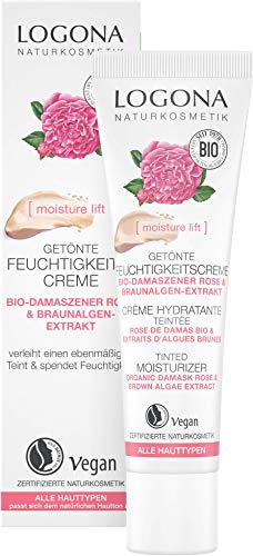 Bio Getönte Feuchtigkeitscreme von LOGONA Naturkosmetik für alle Hauttypen, mit Bio-Damaszener Rose & Kalpariane, Hautton anpassende Feuchtigkeits-Creme, Natürlich & Vegan 30 ml Bio Getönte Feuchtigkeitscreme von LOGONA Naturkosmetik für alle Hauttypen, mit Bio-Damaszener Rose & Kalpariane, Hautton anpassende Feuchtigkeits-Creme, Natürlich & Vegan 30 ml von LOGONA Naturkosmetik