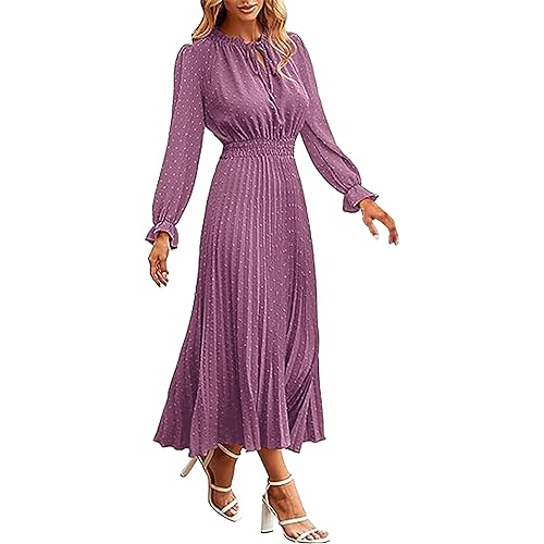 Damen Kleider Sommer, Strandkleider Damen Plissee A-Linien Kleid Elegante Langarm Kleid Damen Strandkleider Funky Kleid Damen Lang Sommerkleid Falten Damenkleider Lounge Swing Kleider Damen Kleider Sommer, Strandkleider Damen Plissee A-Linien Kleid Elegante Langarm Kleid Damen Strandkleider Funky Kleid Damen Lang Sommerkleid Falten Damenkleider Lounge Swing Kleider von LOIJMK