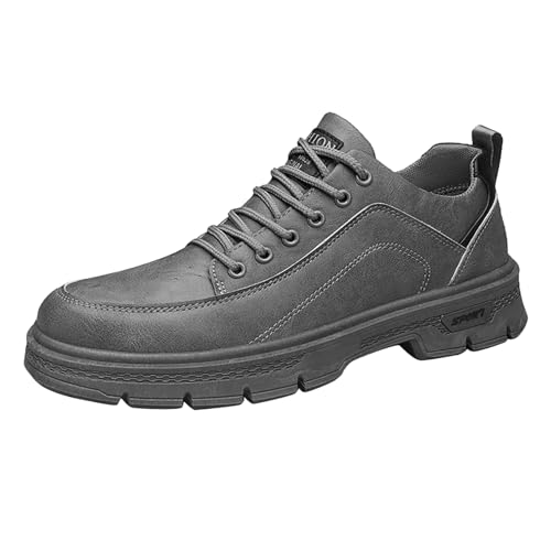 LOIJMK Freizeitschuhe Herren Business Sommer Lederschuhe SchnüRung Sommerschuhe Flach Freizeitsportschuhe FüR MäNner rutschfest Outdoor-Wanderschuhe Walkingschuhe von LOIJMK