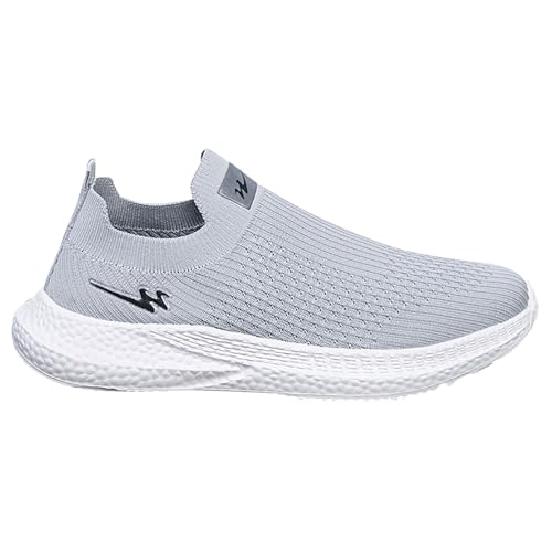 Sneaker Herren Sommer Leicht Sportschuhe Einfarbig Fitnessschuhe Weiche Sohle Herren Walkingschuhe Slip-On Freizeitschuhe FüR MäNner Grau Plate Schuhe Laufschuhe von LOIJMK