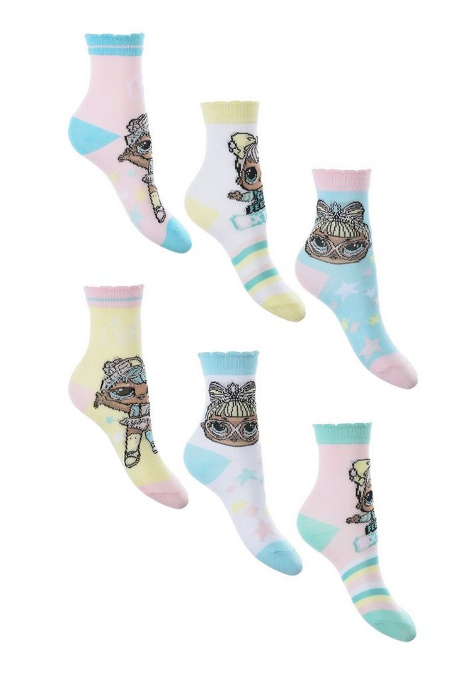 L.O.L. SURPRISE! Socken Kinder Mädchen Strümpfe Socken (6-Paar) von L.O.L. SURPRISE!