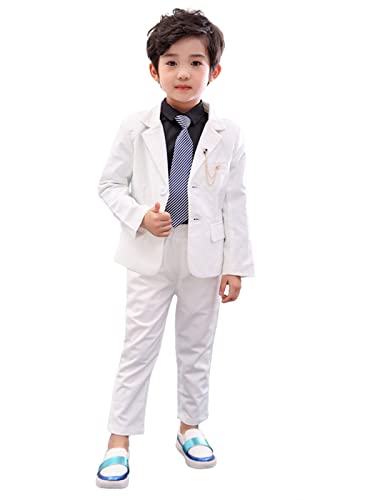 LOLANTA 2-teiliges Jungen festlichen Anzug Set, Kinder Blazer & Hosen Outfit, Freizeitkleidung oder Hochzeitskleid, Weiß, 12-13 Jahre, 170 LOLANTA 2-teiliges Jungen festlichen Anzug Set, Kinder Blazer & Hosen Outfit, Freizeitkleidung oder Hochzeitskleid, Weiß, 12-13 Jahre, 170 von LOLANTA