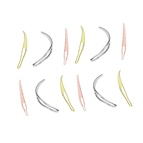 LOLIPPYY 12Stücke Teiliges Häkelnadel für Haarverlängerungen Perückenschleifennadeln Gold Silber und Roségold Friseurzubehör für Salon und Heimgebrauch Langlebig LOLIPPYY 12Stücke Teiliges Häkelnadel für Haarverlängerungen Perückenschleifennadeln Gold Silber und Roségold Friseurzubehör für Salon und Heimgebrauch Langlebig von LOLIPPYY