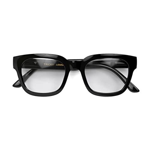 LONDON MOLE BRILLEN - Tricky Blue Light Blocking-Brille | Coole blaue Blocker | Anti-Augenbelastung für Bildschirme | Männer Frauen Unisex | Schwarz glänzend von LONDON MOLE