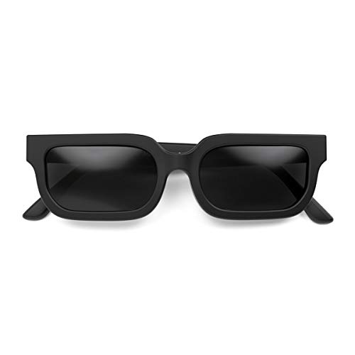 LONDON MOLE Eyewear Icy-Sonnenbrille, modische Marke, UV400-Schutz, Unisex (Schwarz/Schwarz) von LONDON MOLE