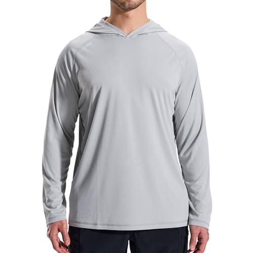 LOOGU UPF 50+ UV Shirt für Herren mit Kapuze UV-Schutz Wasser Rashguard Langarm Shirt Schnelltrocknend zum Angeln Surfen LOOGU UPF 50+ UV Shirt für Herren mit Kapuze UV-Schutz Wasser Rashguard Langarm Shirt Schnelltrocknend zum Angeln Surfen von LOOGU