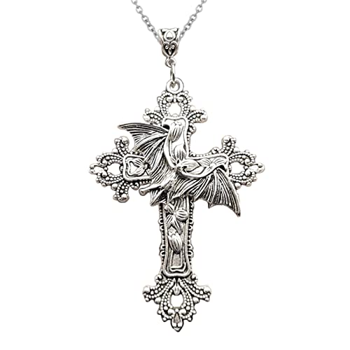 LOOMIKKE Kreuz-Anhänger-Halsketten, Gothic-Kreuz-Halsketten, Anhänger, Choker, Gothic-Kreuz-Halsketten, tolles Geschenk für Männer, Frauen, Mädchen, as pics show, Metall, Kein Edelstein von LOOMIKKE