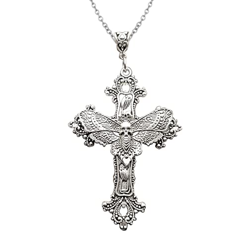 LOOMIKKE Kreuz-Anhänger-Halsketten, Gothic-Kreuz-Halsketten, Anhänger, Choker, Gothic-Kreuz-Halsketten, tolles Geschenk für Männer, Frauen, Mädchen, as pics show, Metall, Kein Edelstein von LOOMIKKE