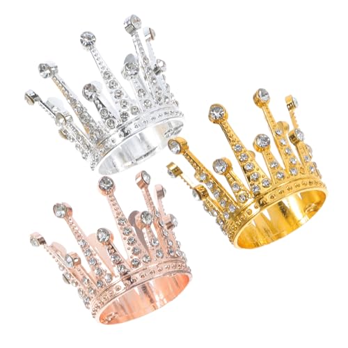 LOPUNER 3Stücke Mini Krone Strass Teiliges für Kreative Kuchendekorationen für Hochzeiten Geburtstagsfeiern Tortenaufsätze Roségold LOPUNER 3Stücke Mini Krone Strass Teiliges für Kreative Kuchendekorationen für Hochzeiten Geburtstagsfeiern Tortenaufsätze Roségold von LOPUNER