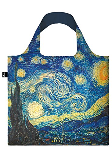 LOQI Museum Vincent Van Gogh Einkaufstasche / Reisetasche Reise-Henkeltasche, 50 cm, Starry Night von LOQI