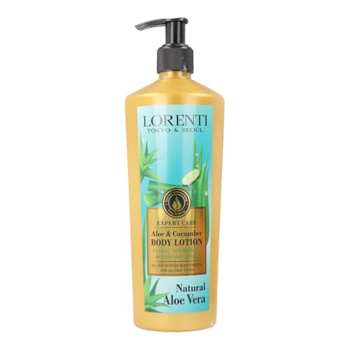 LORENTI TOKYO & SEOUL Damen Aloe Vera & Cucumber Body Lotion 400ml | Körpercreme mit Tiefenpflege | Körperlotion | Feuchtigkeitslotion | Körperpflege Frauen LORENTI TOKYO & SEOUL Damen Aloe Vera & Cucumber Body Lotion 400ml | Körpercreme mit Tiefenpflege | Körperlotion | Feuchtigkeitslotion | Körperpflege Frauen von LORENTI TOKYO & SEOUL