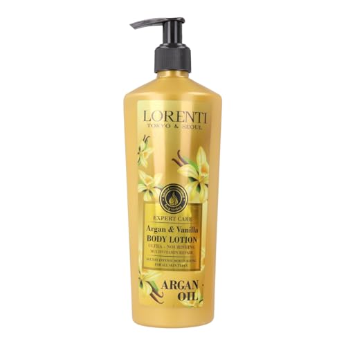 LORENTI TOKYO & SEOUL Damen Body Cream Lotion Argan Oil & Vanilla Body Lotion 400ml | Körpercreme mit Tiefenpflege | Körperlotion | Feuchtigkeitslotion | Körperpflege Frauen LORENTI TOKYO & SEOUL Damen Body Cream Lotion Argan Oil & Vanilla Body Lotion 400ml | Körpercreme mit Tiefenpflege | Körperlotion | Feuchtigkeitslotion | Körperpflege Frauen von Lorenti