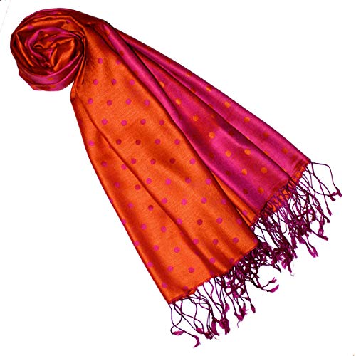 Lorenzo Cana Pashmina 70% Seide 30% Viskose mit Punkten Schaltuch 70 x 190 cm zweifarbig Schal Stola Damenschal Damen 7813411 von Lorenzo Cana