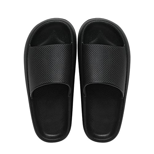 Herren/Damen Badeschuhe Einfarbig,Hausschuhe Unisex Sommer Slide Slippers mit Weich Dicke Sohle Indoor/Outdoor Anti-Rutsch Slippers Strand Lässig Mode von LOSSLO