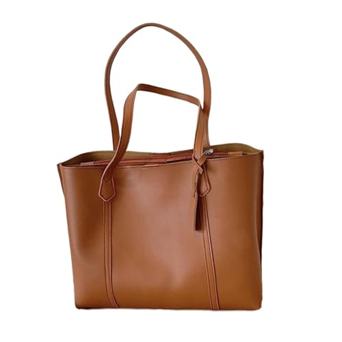 LOVIVER Damen PU-Einkaufstasche mit Griff, Valentinstagsgeschenke für sie, lässige Handtasche, Braun LOVIVER Damen PU-Einkaufstasche mit Griff, Valentinstagsgeschenke für sie, lässige Handtasche, Braun von LOVIVER