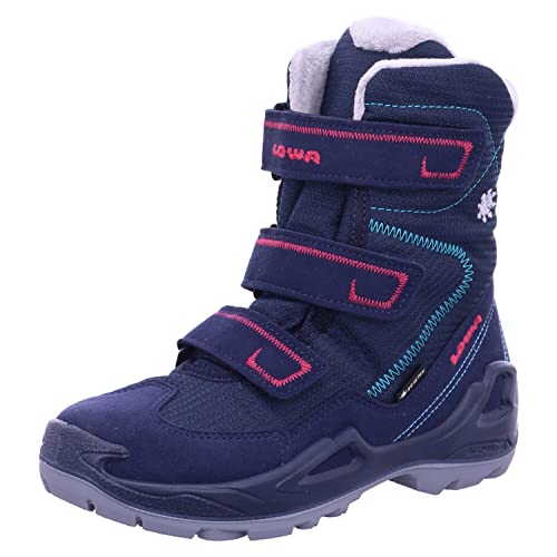 LOWA Milo GTX Hi 25-35 Blau - Gore-Tex Gefütterter wasserdichter Kinder Gore-Tex Winterstiefel, Größe EU 31 - Farbe N von LOWA