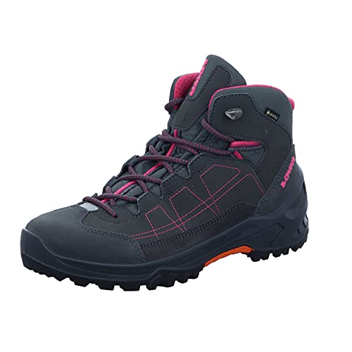 Lowa Unisex-Kinder Approach GTX Mid Junior Wanderstiefel, Schwarz (Anthrazit/Beere) von LOWA