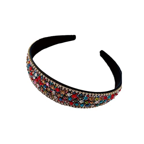 Vintage Strass Haarband Frauen Luxus Kristall Haarreifen Bänder für Frauen Farbe 6 Mädchen Kopfschmuck Accessoires Haar von LQQDREX