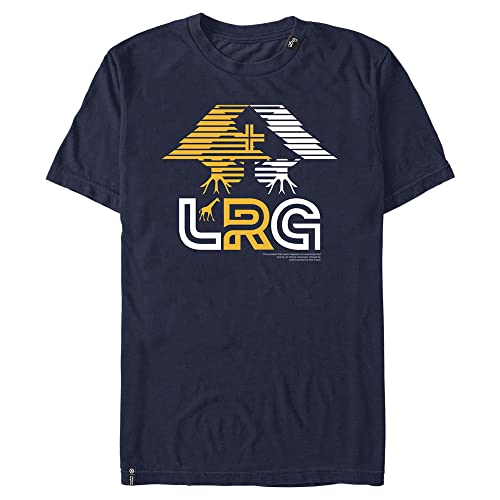 LRG Lifted Research Group Three Tree Young Herren-T-Shirt, kurzärmelig, marineblau, XX-Large von LRG