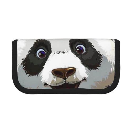 LRHCNZDCP Federmäppchen mit Panda-Kunstdruck, Leinen, Make-up-Tasche, Gadget, Stiftebox mit Reißverschluss, Schwarz , Einheitsgröße, Schulranzen LRHCNZDCP Federmäppchen mit Panda-Kunstdruck, Leinen, Make-up-Tasche, Gadget, Stiftebox mit Reißverschluss, Schwarz , Einheitsgröße, Schulranzen von LRHCNZDCP