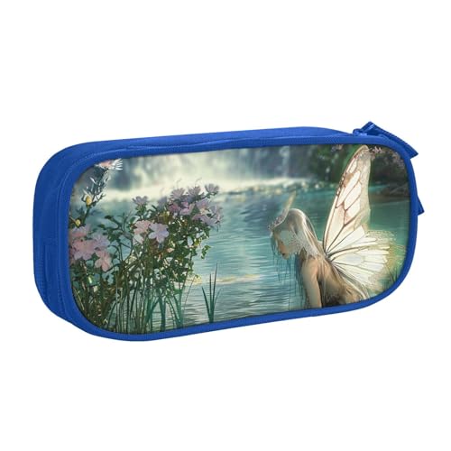 LRHCNZDCP Niedliches Federmäppchen, Motiv: See-Fee, Kunstdruck, Federmäppchen, Federmäppchen, Make-up-Tasche für Reisen, Schule, Büro, Schwarz, blau, Einheitsgröße, Schulranzen LRHCNZDCP Niedliches Federmäppchen, Motiv: See-Fee, Kunstdruck, Federmäppchen, Federmäppchen, Make-up-Tasche für Reisen, Schule, Büro, Schwarz, blau, Einheitsgröße, Schulranzen von LRHCNZDCP