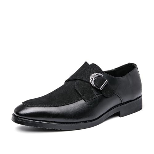 LRMYMHY Herren Klassisch Monk Strap Formelle Oxford Schuhe Leder Slip On Business Dress Schuhe Moderne Casual Loafer,Schwarz,38 EU LRMYMHY Herren Klassisch Monk Strap Formelle Oxford Schuhe Leder Slip On Business Dress Schuhe Moderne Casual Loafer,Schwarz,38 EU von LRMYMHY