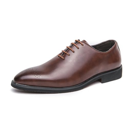 LRMYMHY Herren Leder Schnürung Hochzeit Business Formelles Kleid Flügelspitzen Brogue Schuhe Oxfords,Braun,41 EU LRMYMHY Herren Leder Schnürung Hochzeit Business Formelles Kleid Flügelspitzen Brogue Schuhe Oxfords,Braun,41 EU von LRMYMHY