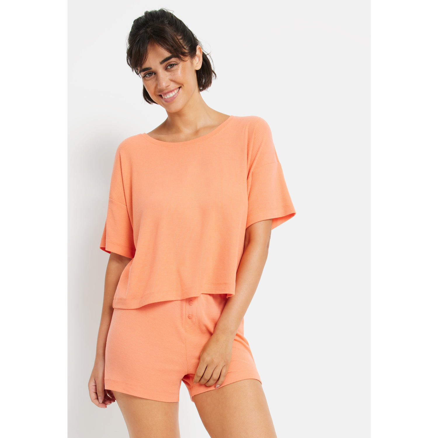 LSCN BY LASCANA Damen Shorty corale Gr.44/46 LSCN BY LASCANA Damen Shorty corale Gr.44/46 von LSCN BY LASCANA
