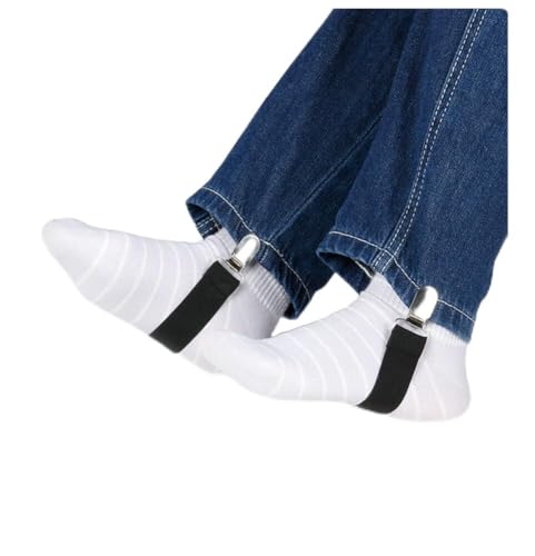 2 Stück Verstellbare Stiefelklammern, 25cm-50cm Elastische Bügeltischspanner Stiefelgurte Clips Hose Steigbügel Beingurte Motorrad Boot Clips für Frauen Männer Motorradfahrer Biker Jeans Hosen 2 Stück Verstellbare Stiefelklammern, 25cm-50cm Elastische Bügeltischspanner Stiefelgurte Clips Hose Steigbügel Beingurte Motorrad Boot Clips für Frauen Männer Motorradfahrer Biker Jeans Hosen von LSGGTIM