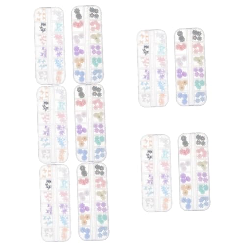 Nail accessories,10 Boxes Nail Accessories Bow Nail Charms DIY Nail Art Sticker Nail Decals Stickers Appliques Embellishments Wedding Stickers 3D Flowers von LSZOZPOSTER