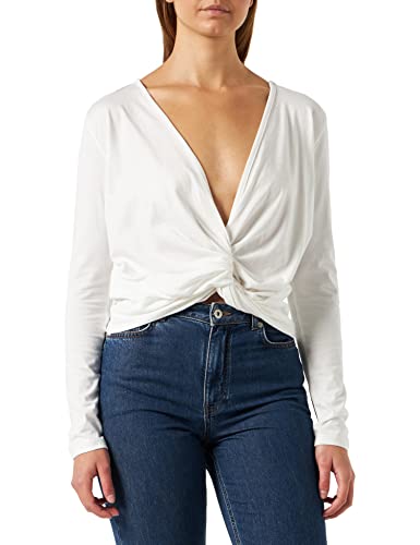 LTB Jeans Damen Getomo Langarmshirt, White 100, XL LTB Jeans Damen Getomo Langarmshirt, White 100, XL von LTB Jeans