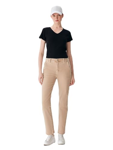 LTB Jeans Damen Jeanshose Marisse B - Jeans Damen mit Reißverschluss und SchrägTaschen, Flacher Vorderseite und mittlerer Taille aus Baumwollmischung - Hell Beige Größe 25/32 LTB Jeans Damen Jeanshose Marisse B - Jeans Damen mit Reißverschluss und SchrägTaschen, Flacher Vorderseite und mittlerer Taille aus Baumwollmischung - Hell Beige Größe 25/32 von LTB Jeans
